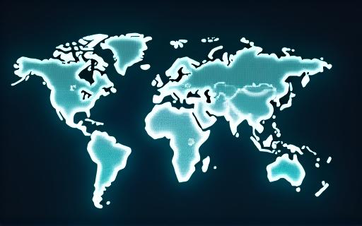 A world map highlighting roaming coverage.